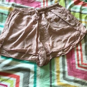 light pink shorts